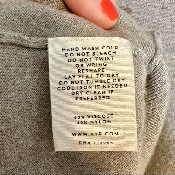 AYR | Turtleneck Sweater, Grey, Size S - GUC - Picture 5 of 5